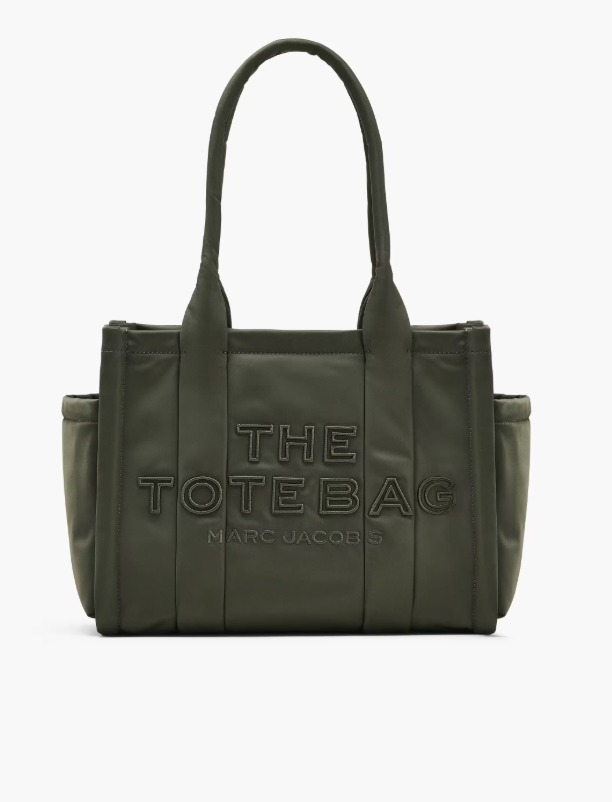 The Puffy Nylon tote green